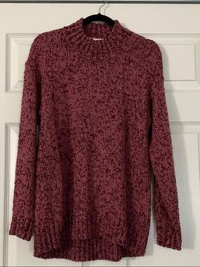 LOFT Two-Tone Pink Knit Pullover